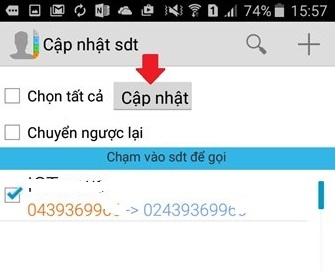 Đổi mã vùng điện thoại cố định đồng loạt trong danh bạ đối với mạng Vinaphone ảnh 3
